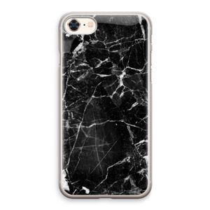 Zwart Marmer 2: iPhone 8 Transparant Hoesje