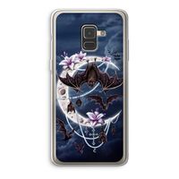 Vleermuizen Maan: Samsung Galaxy A8 (2018) Transparant Hoesje