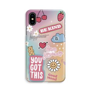 Positivity: iPhone Xs Volledig Geprint Hoesje