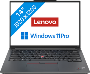 Lenovo ThinkPad E14 Laptop 35,6 cm (14") WUXGA Intel® Core™ i5 i5-1335U 16 GB DDR4-SDRAM 512 GB SSD Wi-Fi 6 (802.11ax) Windows 11 Pro Grafiet, Zwart