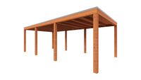 Trendhout Overkapping Palermo 730x370 cm- Plat dak- Hout- Trendhout