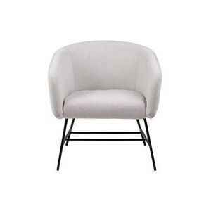 Fauteuil Belfast - fluweel - lichtgrijs - Leen Bakker