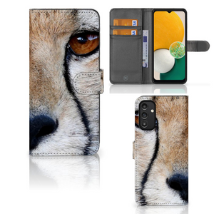 Samsung Galaxy A14 4G Telefoonhoesje met Pasjes Cheetah