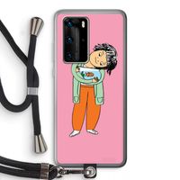 Visknuffel: Huawei P40 Pro Transparant Hoesje met koord