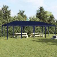 Partytent Blauw en Wit 800 x 400 x 266 cm Polyester en staal