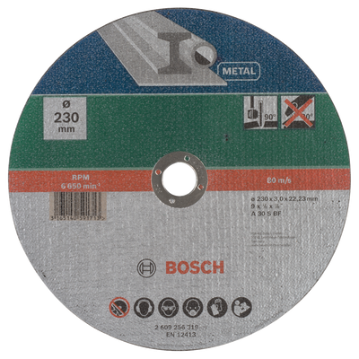 Bosch Accessoires Doorslijpschijf Metaal | 230 X3 | Recht - 2609256319