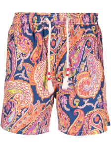 MC2 Saint Barth short de bain à imprimé cachemire - Bleu