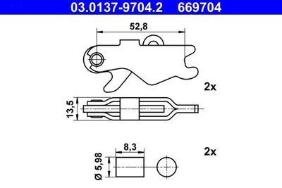 Ate Toebehoren Parkeerremschoen 03013797042