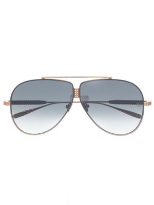 VALENTINO GARAVANI EYEWEAR lunettes de soleil à monture aviateur - Or