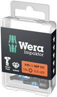 Wera 840/1 IMP DC Diamond Impaktor Zeskant Bits 3.0x25 05057603001