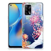 OPPO A74 4G | TPU Hoesje | Bird Flowers