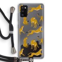 Luipaard: Samsung Galaxy A41 Transparant Hoesje met koord