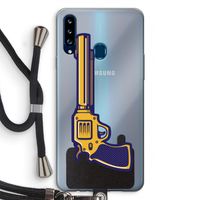 Pew Pew Pew: Samsung Galaxy A20s Transparant Hoesje met koord
