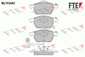 Remblokken set BL1524A2