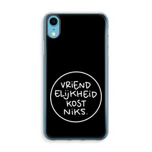 Vriendelijkheid: iPhone XR Transparant Hoesje