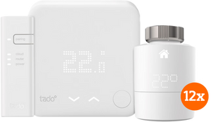 Tado Slimme Thermostaat V3+ startpakket + 12 radiatorknoppen