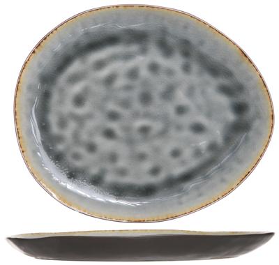 Cosy & Trendy Dinerborden Organic Laguna Blue Grey 27 x 23 cm - 4 Stuks