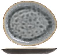 Cosy & Trendy Dinerborden Organic Laguna Blue Grey 27 x 23 cm - 4 Stuks