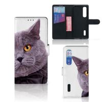 OPPO Find X2 Pro | Telefoonhoesje | Met pasjeshouder | Kat