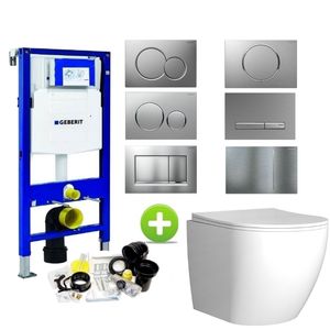 Geberit UP320 Toiletset Compleet | Inbouwreservoir | Mudo Randloos | Drukplaat