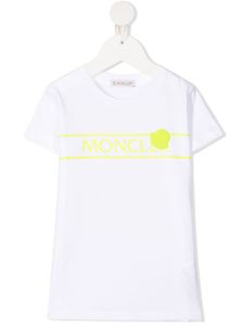 Moncler Enfant t-shirt à logo imprimé - Blanc