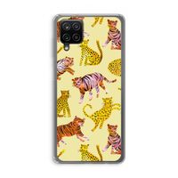 Cute Tigers and Leopards: Samsung Galaxy A12 Transparant Hoesje