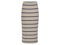 esmara Dames rok (Beige/marineblauw, S (36/38))