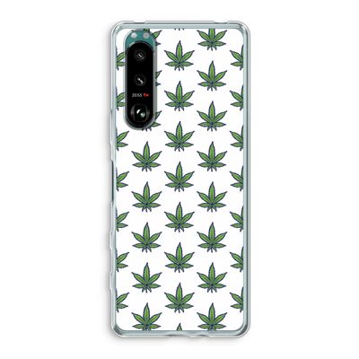 Weed: Sony Xperia 5 III Transparant Hoesje