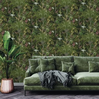 Dutch Wallcoverings Cascading Gardens - Masoala - Green
