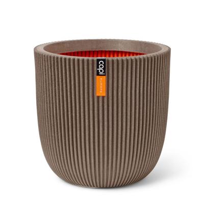 Pot bol Groove NL 35x34 ivoor bloempot - Capi europe