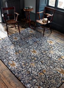 Morris & Co - Snakeshead Indigo 127208 - 200x280 cm Vloerkleed