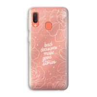 Good stories: Samsung Galaxy A20e Transparant Hoesje Good stories: Samsung Galaxy A20e Transparant Hoesje