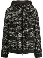 Moncler Orange panelled tweed puffer jacket - Noir - thumbnail