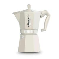 Italiaanse Koffiepot Bialetti MOKA EXCLUSIVE Crème Aluminium 6 Kopjes