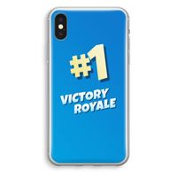 Victory Royale: iPhone XS Transparant Hoesje