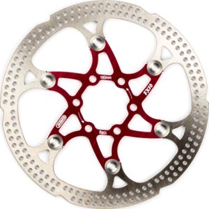 Elvedes Floating rotor 160mm 108g 6 gaats+bout rood 2015148