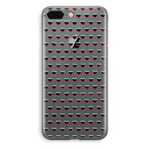 Hartjes: iPhone 8 Plus Transparant Hoesje