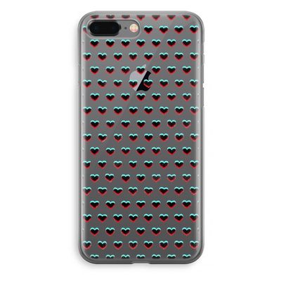 Hartjes: iPhone 8 Plus Transparant Hoesje