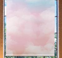 Wolken rolgordijnen Lichtblauwe en roze textuur