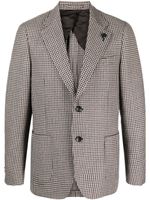 Lardini blazer en laine à motif pied-de-poule - Gris - thumbnail