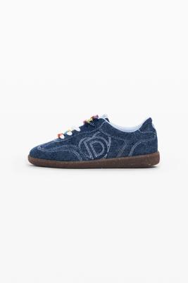 Denim logo sneakers - BLUE - 39