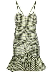 Philosophy Di Lorenzo Serafini robe courte à carreau vichy - Jaune