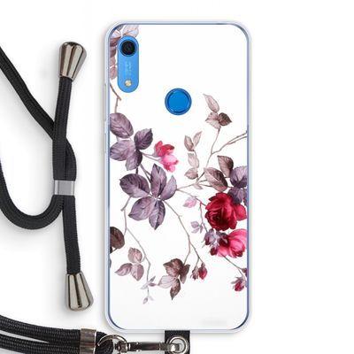 Mooie bloemen: Huawei Y6s Transparant Hoesje met koord