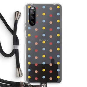 Bollen: Sony Sony Xperia 10 III Transparant Hoesje met koord