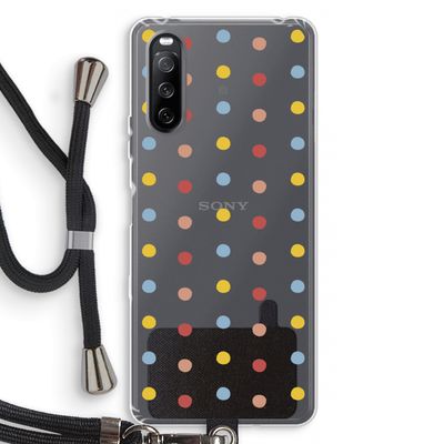 Bollen: Sony Sony Xperia 10 III Transparant Hoesje met koord