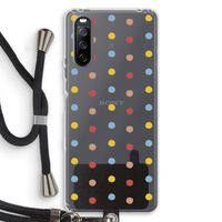 Bollen: Sony Sony Xperia 10 III Transparant Hoesje met koord