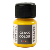 Creativ Company Glass Color Transparante Verf Citroengeel, 30ml - thumbnail
