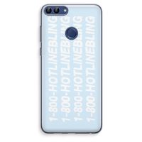 Hotline bling blue: Huawei P Smart (2018) Transparant Hoesje
