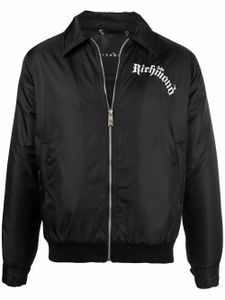 John Richmond veste bomber à logo brodé - Noir