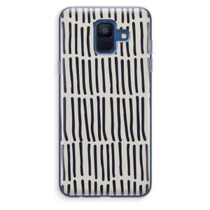 Moroccan stripes: Samsung Galaxy A6 (2018) Transparant Hoesje